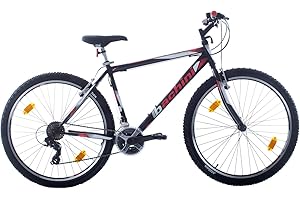 ‎MULTIBRAND DISTRIBUTION Multiband, Probike Pro 29, 29 inches, 483 mm, Mountain Bike, Unisex, 21-Speed Shimano, Mudguard Front and Rear, White, Red and Blue