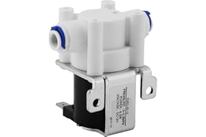 JECTSE Electroválvula DC12V 1/4'',Válvula Solenoide de Agua,Válvula Purificadora Magnética Alta Conductividad de Cobre Puro Para Purificador de Agua,6.5W 0-0.8Mpa