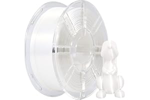 IBOSS PLA Plus (PLA+) Shiny Silk 3D Printer Filamento 1,75 mm, Filamento Silk PLA+ 1,75 Dimensional Accuracy +/- 0,02 mm, bobina da 1 kg (2,2 lbs) per stampanti 3D FDM (bianco seta)