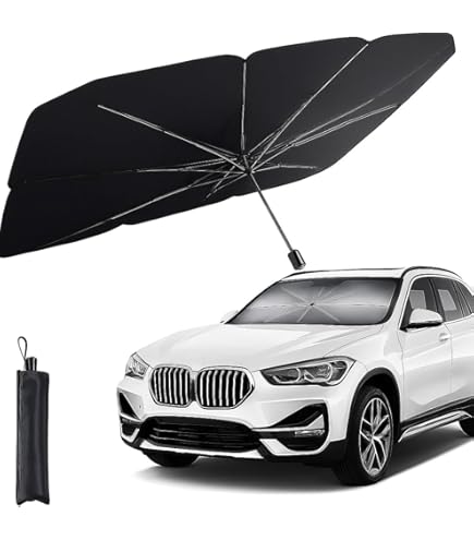 Parasole Auto 65x125cm Con 2 Tendine Laterali - Protezione UV E Termica Per Parabrezza E Finestrini - Foto 6