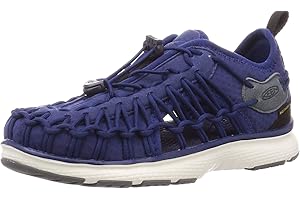 KEEN Uneek SNK - Sandalias para niños, color azul y blanco