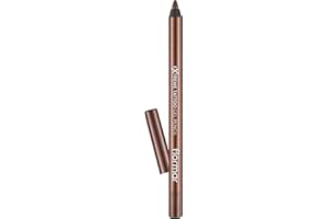 Flormar Extreme Tattoo Gel Pencil – Eyeliner Gel Waterproof Effet Tattoo – Crayon Pailleté Prune Hautement Pigmenté – Maquillage Yeux Longue Tenue pour Femme, 001 Glitzy Brown