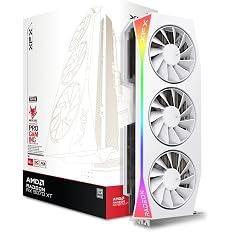 XFX Mercury AMD Radeon RX 9070XT OC White Gaming Edition with RGB