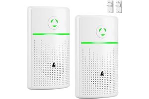 AQUOTA Air Purifier 2 Pack Plug in Air Freshener for Home, Powerful 50 Million Ion Output to Combat Pet, Smoke, and Food Odours, Ultra Quiet Portable Air Purifier for Office, Bedroom, Caravan