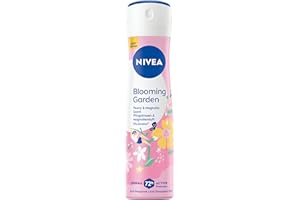 ‎NIVEA NIVEA Blooming Garden Artist Edition Deo Spray, Deodorant für 72h Anti-Transpirant-Schutz gegen Schweiß und Geruch, Deospray mit blumigem Duft (150ml)
