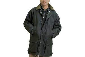 MOUNTAIN PASS BY WHOLESALE WORKWEAR Countrywear New Mens Waxed Cotton Padded Quilted Jacket Branded Coat With Hood Outdoor Countryside Oiled Fishing Hunting Shooting Farming Riding Check Lining