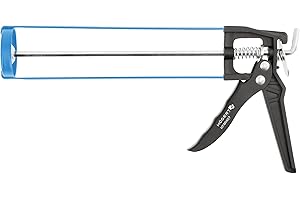 HÖGERT TECHNIK - Prensa de cartuchos para silicona, acrílico, pegamento y selladores, pistola de expresión para cartuchos, 310 ml, pistola de presión resistente para manualidades y construcción