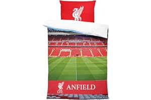 FOCO Liverpool Digital Stadium Print Duvet Bedding Set - Great Gift For Christmas & Birthday