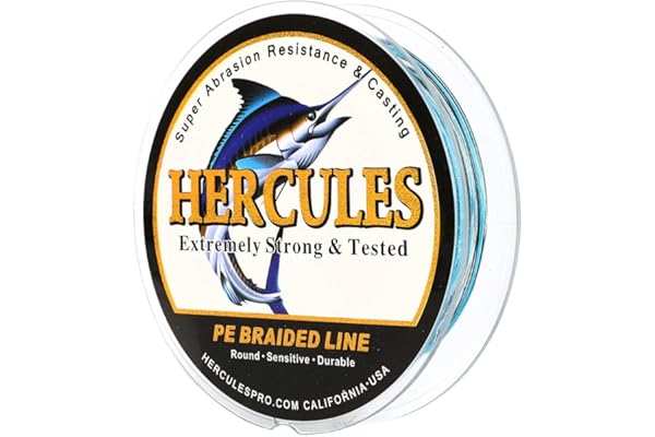 Hercules Sedal Trenzado de 8 Hilos, 100-2000 m, 10-300 LB, Súper Suave, Polietileno, Multifilamento Hilo Trenzado de Pescar en el mar y en el Agua