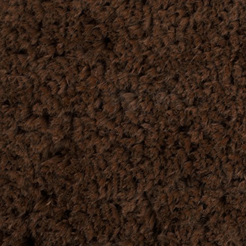 Badematte aus weichem & kuscheligem Hochflor | Öko-Tex zertifiziert | braun | 50x80cm - 4