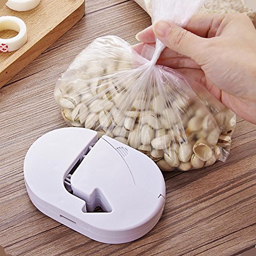 NEWSTARTS Trendy Kitchen Casual Modern home use Household Portable Sealing Machine Tape Bag Sealer Capper Food Saver Storage For Plastic Bags Package Mini Food Sealer