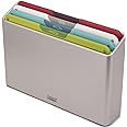 Joseph Joseph Folio Icon - 4-piece food specific, non-slip colour-coded Chopping Board Set with Storage Case, Regular- Multicolor