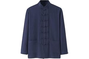 GENERIC Chino Artes Marciales Chaqueta Camisa De Lino Hombre Verano Tradicional Uniforme Ropa Exterior Para Kung Fu Tai Chi Wushu Mujeres Traje Estilo Tango Manga