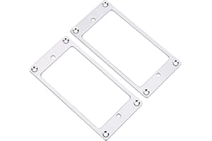 OKUYONIC Cadre de micro guitare électrique métal pour les amateurs de guitare(Silver)