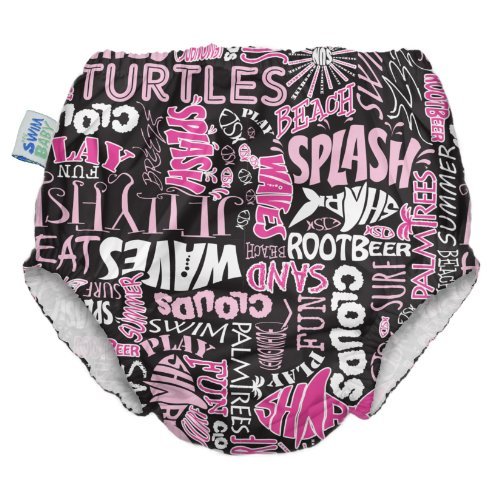 My Swim Baby Diaper, Pink Splash Color: Pink Splash Size: Extra Large (25-31 lbs)
