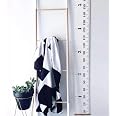 Toise Murale Amovible Pour Enfants Bestmall - 200 Cm De Haut X 20 Cm De Large, Toile Imperméable Avec Rebords Bois - Décoration Chambre Et Suivi De Croissance