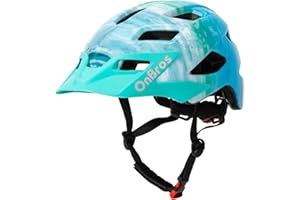 Kids Bike Helmet, OnBros Kids Helmet For Ages 5-8-11-14 Years Boys and Girls, Bicycle Helmet Kids With Visor Adjustable, Bicycle Scooter Skating Cycle Helmet 50-57cm
