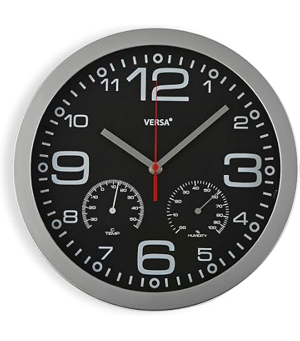 NEDIS Orologio da parete, diametro: 300 mm, plastica, argento/bianco | Orologi e sveglie a prezzi molto vantaggiosi | elektronik