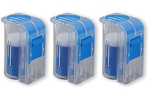 Septpenta 3 Pcs Queen Bee Catcher/Cage, One Handed Queen Bee Marking Bottle, Matière Plastique Sain Non Toxique, Exécution Exquise, Outils D'apiculture pour Les Apiculteurs(Bleu)