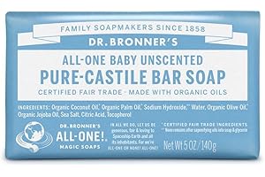 DR. BRONNER'S DR.BRONNER'S Mydło w kostce bezzapachowe baby mild (140g) - BIO