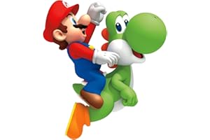 RoomMates RMK1918GM Ninetendo - Yoshi/Marios Wall Decal, Multicolor, 58.42 cm. 81.28 cm, Set of 9 Pieces
