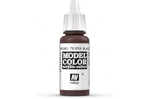 Vallejo Model Color 17 ml Acrylic Paint - Black Red/Cadmium Brown