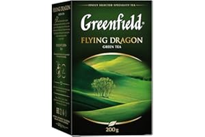 GREENFIELD FLYING DRAGON | zielona herbata | liście zielonej herbaty | 100% czysta zielona herbata | Pure Green Tea | luźna 200 g | koszerna | bezglutenowa