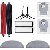 robotbedek S8 MaxV Ultra Compatible Replacement Brush Hepa Dust Bag Mop Set-10 Pieces