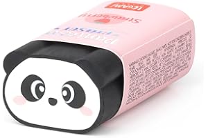 Legami GP0004 - Caoutchouc parfumé, Panda Pantastic, 1,7 x 5 cm, parfum fraise, gomme à effacer souple, effacement propre et précis