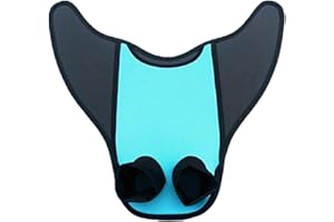 Gereton One-piece Mermaid Fins, Swim Monofin for Kids/Adults, Girls Mermaid Tail for Swimming Mermaid Foot Fin Training, Swimming Training Fins for Kids and Adults, Blue, for adults