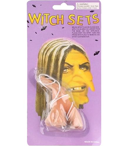 Lot De 4 Nez De Sorcière En PVC - Pour Halloween, Cosplay, Spectacle, Déguisement Humoristique - 2
