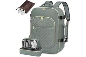 LOVEVOOK Sac à Dos Voyage Sac Cabine Avion Bagages Valise Easyjet Ryanair 45x36x20 Sac à Dos Femme Homme Étanche Sac à Dos Pour Ordinateur Portable Sac Porté Dos Backpack pour Travail École Loisir