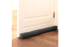 RORI Boudin de porte magnétique, gris, pour porte de 90 cm, protection contre les courants d’air et le bruit, forme carrée, différentes tailles et couleurs