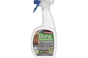 Bona Hard Surface Floor Cleaner Liquid, for Stone, Tile, Laminate, LVT Floors, 1 Litre Spray Bottle