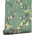 myforHD Self Adhesive Wallpaper Floral Leaves Wall Paper Flowers Wall Decoration Modern Furniture Film PVC Vinyl Wall Sticker