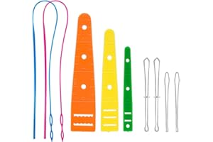 Surmounty einfädelhilfe 9 Stück Gummiband Durchziehnadeln zum Einziehen Kordelzug Einfädelhilfe, Bodkin Nadel Threader Pinzette für Elastisches Gummibänder Garn, DIY Nähnen Bastelbedarf Nähzubehör