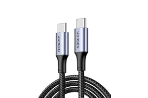 UGREEN USB C Cable 2M, Braided 100W Power Delivery PD Super Fast Charge Cable USB C to Type-C for iPhone 15/16/17 pro max, iPad mini 7, MacBook Pro, iPad, Samsung S25 Ultra/S24/23/, Huawei P70