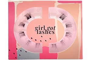 GIRL GOT LASHES GirlGotLashes Mini Box Dear Darling (medium) Wimpernextensions für Zuhause Bis zu 7 Tage Halt Schwarzes Wimpernband Vegan Handgemacht