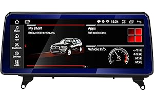 AneQu Carplay Display para BMW E70 X5 para BMW X6 E71 2007-2010 CCC Sistema 8-Core 32GB ROM con iDrive Mantenuto BLU-rayScreen da 12,3" con (CCC System) NAVI/GPS/WiFi/BT/Radio/TPMS/FM/USB/Dab