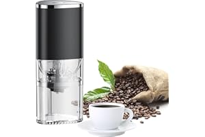 Electric Coffee Grinder INEEDU with Adjustable Grind Size Mini Burr Coffee Bean Grinders Portable for Home, Office or Travel, 30g, 155ML