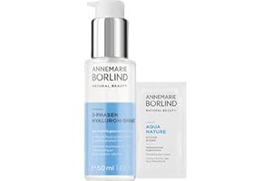 ‎ANNEMARIE BÖRLIND ANNEMARIE BÖRLIND 2-PHASEN HYALURON-SHAKE (50ml) + Gratis AQUANATURE Aufpolsternde Augencreme im Sachet - Bei Feuchtigkeitsarmer Haut - Versorgt Die Haut Effektiv und Nachhaltig Mit Feuchtigkeit