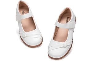 Frank Mully Mädchen-Kleiderschuhe Mädchen Mary Jane Flache Schuhe Ballerinas Flache Party-Schulschuhe mit Schleife für Kleinkinder/kleine Kinder/große Kinder