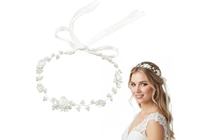 Hårsmycke nattvard flicka bröllop blomsterflicka hårsmycke prinsessa blomkrans hår vit pärla hårband huvudbonad blommor hårkrans med band för brud kvinnor fotografi bröllopstillbehör