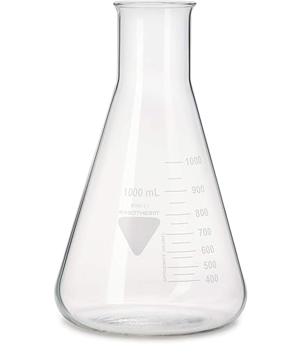 Pallone Di Vetro Borosilicato 3.3 | Conico Erlenmeyer | Con Tappo | 1000 Ml | 29/32 | Per Laboratorio E Chimica - Foto 12