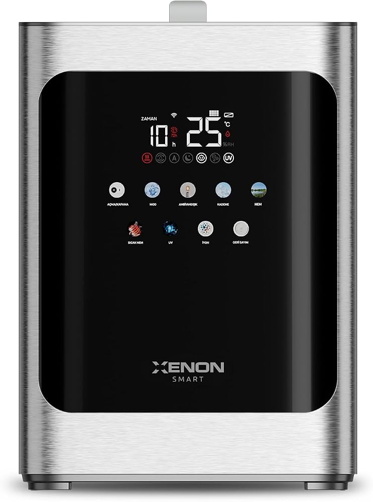 Xenon Smart Akıllı Hava Nemlendirici Pure | Sıcak & Soğuk Buhar 4.8L UV + Plazma Wi-Fi 38dB Sessiz X7452