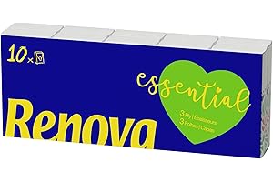 Renova Mouchoirs Étuis Essential, 3 plis, 10 paquets