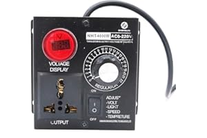 Fasizi AC 220V 4000W Regulador de Voltaje Ajustable Controlador de Velocidad del Motor Controlador de Control de Ventilador