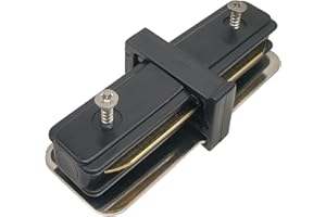 EDO - Sistema SEVA - Connettore Lineare I per Binario da Soffitto Nero - Prolunga per Profilo Luminoso Monofase - SEVA I Connector Black, IP20 Illuminazione a Binario