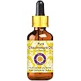 Deve Herbes Pure Chaulmoogra Oil (Hydnocarpus wightiana) with Glass Dropper | Cold Pressed | Natural | Undiluted | For Diluting Essential Oils | For Skin & Massage | Men & Women | 30ml