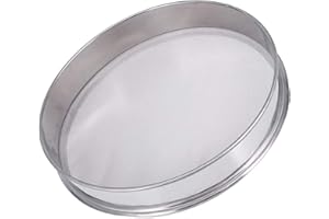 URCHEERS Colino in acciaio inox a maglia fine, setaccio per farina, setaccio da cucina, Riddler Pollen, setaccio per farina Micron Shaker-Mesh con 150 mesh, in acciaio inox, per riso, cereali, fagioli, frutta